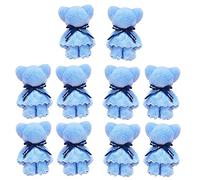 Haowul Set 10pcs Asciugamani per Mano per Animali in Microfibra 30x30 Cm a Forma di Orso Carino Morbido Rapidi per Bagno Cucina