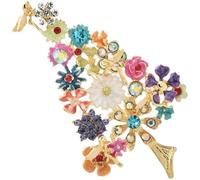 Haowul Spilla a Forma di Albero di Natale per Donne E Uomini, Spille con, Spilla Bavero, Ciondolo, Accessori per Abiti, Decorazioni, Regali di Natale per Ragazze E Adolescenti.