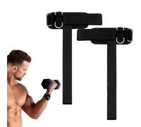 HAOXYO 2 Pezzi Cinghie per Sollevamento Pesi, Cinghie da Palestra con Anelli a D, Polsini Palestra per l'allenamento Fitness, Home Fitness Sport