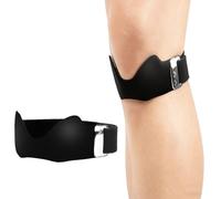 HAOXYO Antiscivolo Tutore Regolabile per Ginocchio in Silicone 1 Pezzi