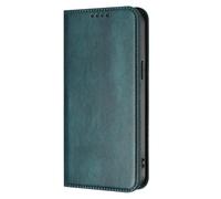 HAOYE Cover per Blackview Wave 8/Blackview Wave 8C, Portafoglio Custodia in TPU e Pelle con Slot Carte/Blocco RFID/Chiusura Magnetica/Funzione Stand - Verde scuro