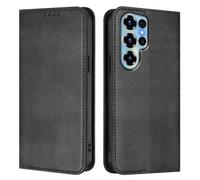 HAOYE Cover per Doogee Note 56X / Note 56X Pro, Portafoglio Custodia in TPU e Pelle con Slot Carte/Blocco RFID/Chiusura Magnetica/Funzione Stand - Nero