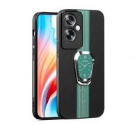 HAOYE Cover per OPPO A79 5G con Porta Anelli Invisibile, Custodia con Copertina Posteriore in Pelle, Verde