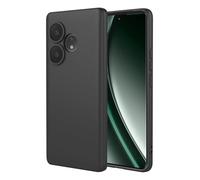 HAOYE Cover per Realme GT 6 / Realme GT 6T, Custodia Protettiva Antigraffio Silicone Morbida TPU Ultra Sottile ma Resistente Case con Fodera in Tessuto. Nero