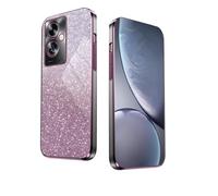 HAOYE Cover per Samsung Galaxy A05s, Silicone Cover per Telefono in Stile Bordo Dorato, Custodia Antigraffio con Brillante Etichetta. Rosa