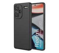 HAOYE Cover per Xiaomi Redmi Note 13 Pro+ Plus 5G, Custodia Protettiva Antigraffio Silicone Morbida TPU Ultra Sottile ma Resistente Case con Fodera in Tessuto. Nero