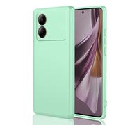 HAOYE Cover per ZTE Blade A34, Custodia Protettiva Antigraffio Silicone Morbida TPU Ultra Sottile ma Resistente Case con Fodera in Tessuto. Verde chiaro