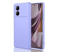 HAOYE Cover per ZTE Blade A34, Custodia Protettiva Antigraffio Silicone Morbida TPU Ultra Sottile ma Resistente Case con Fodera in Tessuto. Viola