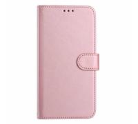 HAOYE Custodia in Pelle per Doogee Note 56, Wallet con Chiusura Magnetica/Slot per Schede, Cover Antiurto con Protezione RFID e Supporto Pieghevole - Rosa