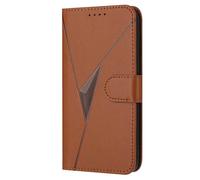 HAOYE Custodia in Pelle Premium per Blackview Wave 8/Blackview Wave 8C - Portafoglio con Chiusura Magnetica Cover, Supporto Regolabile & Protezione Avanzata - Marrone