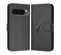 HAOYE Custodia in Pelle Premium per Google Pixel 10 Pro - Portafoglio con Chiusura Magnetica Cover, Supporto Regolabile & Protezione Avanzata - Nero