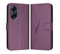 HAOYE Custodia in Pelle Premium per OPPO A98 5G - Portafoglio con Chiusura Magnetica Cover, Supporto Regolabile & Protezione Avanzata - Viola Scuro