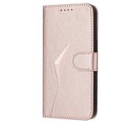 HAOYE Custodia in Pelle Premium per Oukitel C60 / C60 Pro - Portafoglio con Chiusura Magnetica Cover, Supporto Regolabile & Protezione Avanzata - Oro Rosa