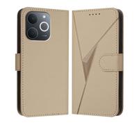 HAOYE Custodia in Pelle Premium per Realme Note 70T 4G - Portafoglio con Chiusura Magnetica Cover, Supporto Regolabile & Protezione Avanzata - Oro