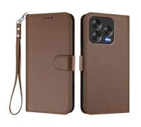 HAOYE Custodia Pelle per ZTE Blade V70 Vita con Cover Portafoglio - Guscio Magnetico, Tasche Carta& Cinturino, e Bumper Supporto - Marrone