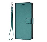 HAOYE Custodia Pelle per ZTE nubia Red Magic 10 Pro/Magic 10 Pro+ con Cover Portafoglio - Guscio Magnetico, Tasche Carta& Cinturino, e Bumper Supporto - Verde Scuro