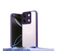 HAOYE Custodia per Honor X5C 4G / X5C Plus 4G, Cover con Bumper Antiscivolo Opaco, Retro Trasparente, Case Protezione - Viola