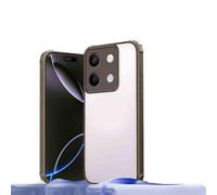 HAOYE Custodia per Honor X5C 4G / X5C Plus 4G, Cover con Bumper Antiscivolo Opaco, Retro Trasparente, Case Protezione - Marrone