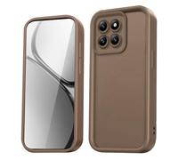 HAOYE Custodia per Motorola Moto Edge 70 5G / X70 Air Cover, Silicone Carcasa Anticaduta con Bordi Rialzati/Angoli Rinforzati e Design Semplice - Marrone