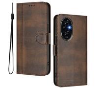 HAOYE Custodia Portafoglio Pelle per Huawei Honor 200 - Flip Cover Magnetica, Slot Carte & Supporto | Guscio Retro - Marrone