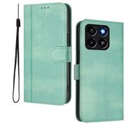 HAOYE Custodia Portafoglio Pelle per ZTE Blade A35 / A55 - Flip Cover Magnetica, Slot Carte & Supporto | Guscio Retro - Verde Chiaro
