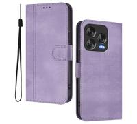 HAOYE Custodia Portafoglio Pelle per ZTE Blade V70 Vita - Flip Cover Magnetica, Slot Carte & Supporto | Guscio Retro - Viola