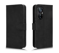 HAOYE Leather Folio Cover per Blackview A200 Pro, Premium Pelle PU Portafoglio Flip Case Custodia con [Slot per Scheda] [Funzione di Supporto]. Nero