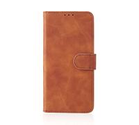 HAOYE Leather Folio Cover per Doogee N60 Pro, Premium Pelle PU Portafoglio Flip Case Custodia con [Slot per Scheda] [Funzione di Supporto]. Marrone