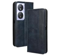 HAOYE Leather Folio Cover per Huawei Honor X7b / Honor 90 Smart Cover, PU + TPU Leather Wallet Cover, Premium flip Case Custodia in Pelle Portafoglio con Funzione Stand, Blu