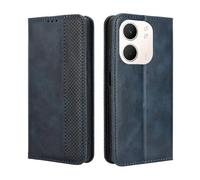 HAOYE Leather Folio Cover per OPPO A5X 4G / 5G, PU + TPU Leather Wallet Cover, Premium flip Case Custodia in Pelle Portafoglio con Funzione Stand, Blu