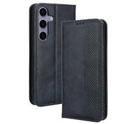 HAOYE Leather Folio Cover per Samsung Galaxy S25+ Plus 5G Cover, PU + TPU Leather Wallet Cover, Premium flip Case Custodia in Pelle Portafoglio con Funzione Stand, Blu