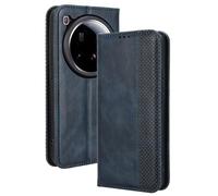 HAOYE Leather Folio Cover per Xiaomi 15 Ultra 5G, PU + TPU Leather Wallet Cover, Premium flip Case Custodia in Pelle Portafoglio con Funzione Stand, Blu