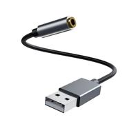 HaoYiShang Adattatore jack audio da USB A a 3,5 mm, adattatore USB a jack audio, da USB-A a jack da 3,5 mm, scheda audio stereo esterna per cuffie, Mc, PS4, PS5, PC, laptop, desktop e molto altro