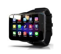 HaoYiShang Smart Watch da uomo, 4G Smartwatch per Android 2.88 pollici touch screen Android 9.0 OS 4 GB + 64 GB Activity Tracker con Face Unlock Dual Camera WiFi GPS cinturino staccabile (nero)