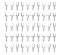 Haoyull 50pcs legno massello battiscopa senza giunte chiodi doppia testa autofilettanti piedi linea chiodi invisibile viti di sicurezza