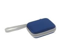 Haoyull Borsa organizer elettronica impermeabile portatile organizzatore elettronico custodia da viaggio per cavo per banca di potere 15W, Blu, 115x90x40mm