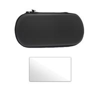 Haoyull Borsa organizer per console di gioco e pellicola protettiva in vetro temperato per Trimui pellicola protettiva trasparente antigraffio