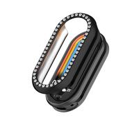 Haoyull Cassa del PC della copertura dell'orologio per la fascia 8 mezza copertura dell'alloggiamento della cassa della lunetta del diamante della cassa Shell