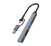 Haoyull Comodo hub USB e tipo C Semplice la tua vita digitale con questo hub 5 in 1 adatto a tutti i generi vari ambienti 5 in 1 Hub