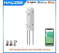 Haozee Tuya Smart Zigbee Tester del terreno Misuratore di temperatura e umidità Assistente domestico per l'irrigazione del giardino di umidità impermeabile