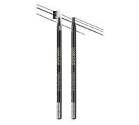 Haozhuang Eyebrow Pencil, 2PCS Haozhuang Pull Eyebrow Pencil, Haozhuang Waterproof Long Lasting Eyebrow Pencil, Haozhuang Microblading Eyebrow Pen, Haozhuang Make Up Eyebrow Pen (Gray-brown)