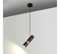 HAOZIWEI Piccoli faretti a sospensione, lampade a sospensione for isole da cucina, lampade a binario da soffitto in stile moderno di metà secolo for camere da letto, caffè, bar, corridoi(Black)