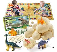 Haozozo Dinosauri per Bambini 4 5 6 7 8 9 10 Anni, Kit di Esplorazione per Bambini Archeologia Giochi Bambino 4-12 Anni Dinosauro Giocattolo Regalo Bambino 4-12 Anni