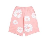 HAOZYUN Coppia di Modelli Kapok Stampa Casual Cotone Top Uomini E Donne Vacanza Quotidiana T-Shirt Pantaloncini-Color-3||M