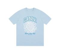 HAOZYUN Estate Cotone Fatto Vecchio Cartone Animato Stampato A Maniche Corte Uomo Donna T-Shirt Coppia Identico Rilassato Traspirante T-Shirt Quotidiana-Color-6||m