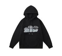 HAOZYUN Felpa Con Cappuccio E Ricamo Con Lettere Sfumate E Testa Di Tigre Pantaloni Sportivi Completo Da Jogging Completo Casual Invernale Con Imbottitura In Pile Per Uomo-COLOR-1||s