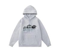 HAOZYUN Felpa Con Cappuccio E Ricamo Con Lettere Sfumate E Testa Di Tigre Pantaloni Sportivi Completo Da Jogging Completo Casual Invernale Con Imbottitura In Pile Per Uomo-COLOR-3||m