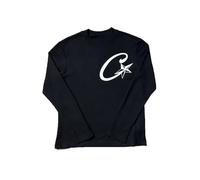 HAOZYUN Felpa con Cappuccio in Puro Cotone di Coppia Sport Trend Top in Puro Cotone da Uomo Street Casual A Maniche Lunghe T-Shirt-Color-2||S