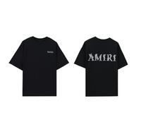 HAOZYUN Maglietta Estiva da Uomo con Stampa Splatter E Camouflage Graffiti E Lettere Maniche Corte Abbigliamento di Coppia High Street (Color-9,XL)