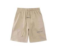 HAOZYUN Pantaloncini Donna Jogging Sport Casual Uomini E Donne Tendenza High Street Lettere Tridimensionali Pantaloni A Cinque Quarti (Color-4,L)